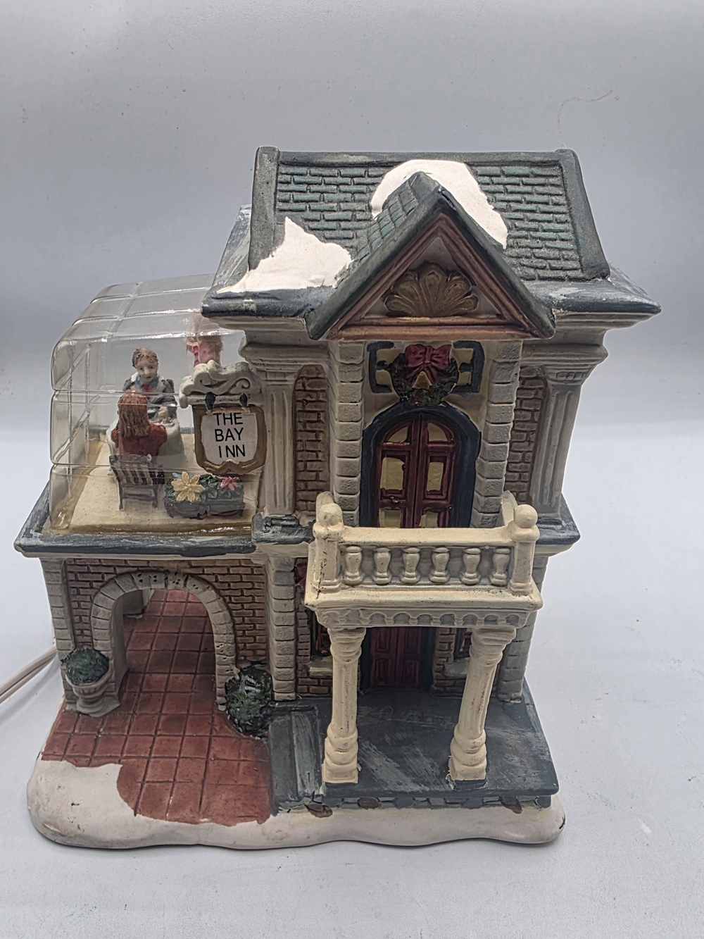 Holiday Collection "The Bay Inn" Porcelain Lighted Christmas Village